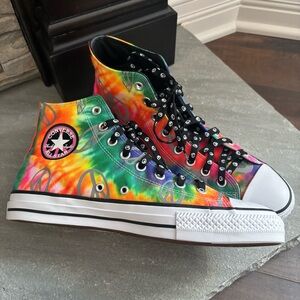 Converse Chuck Taylor All Star Pro Reflective Tie Dye High Top Shoes M 9/W 11